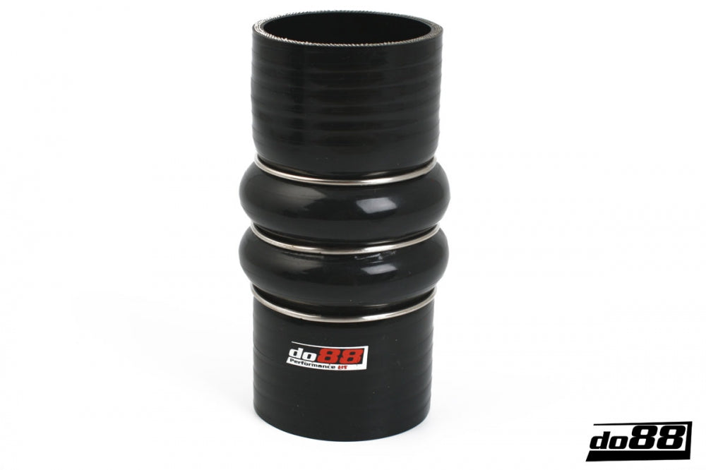 DO88 SDH70 Silicone Hose Black 2-Humps 2,75'' (70mm)