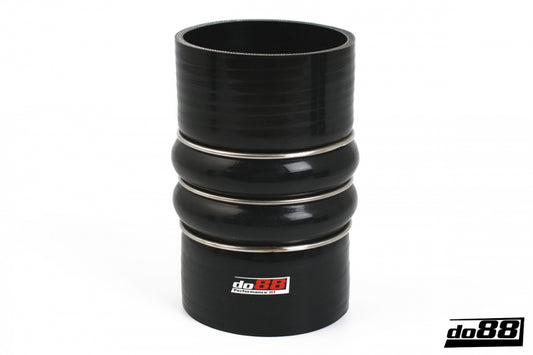 DO88 SDH83 Silicone Hose Black 2-Humps 3,25'' (83mm)