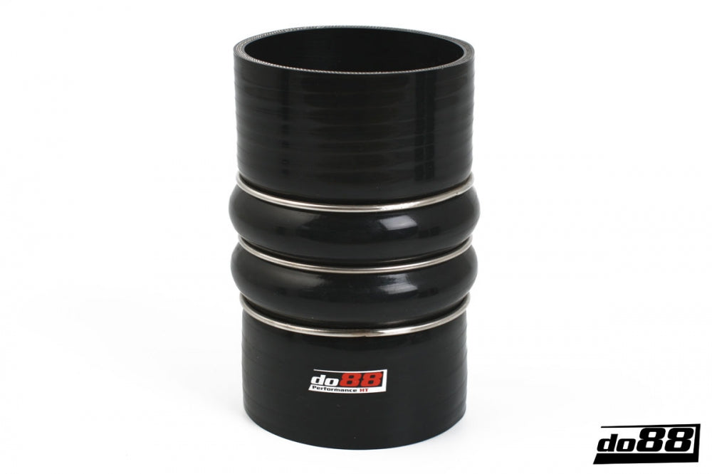 DO88 SDH89 Silicone Hose Black 2-Humps 3,5'' (89mm)
