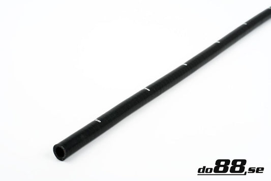 DO88 SL6.5 Silicone Hose Black straight length 0,25'' (6,5mm)