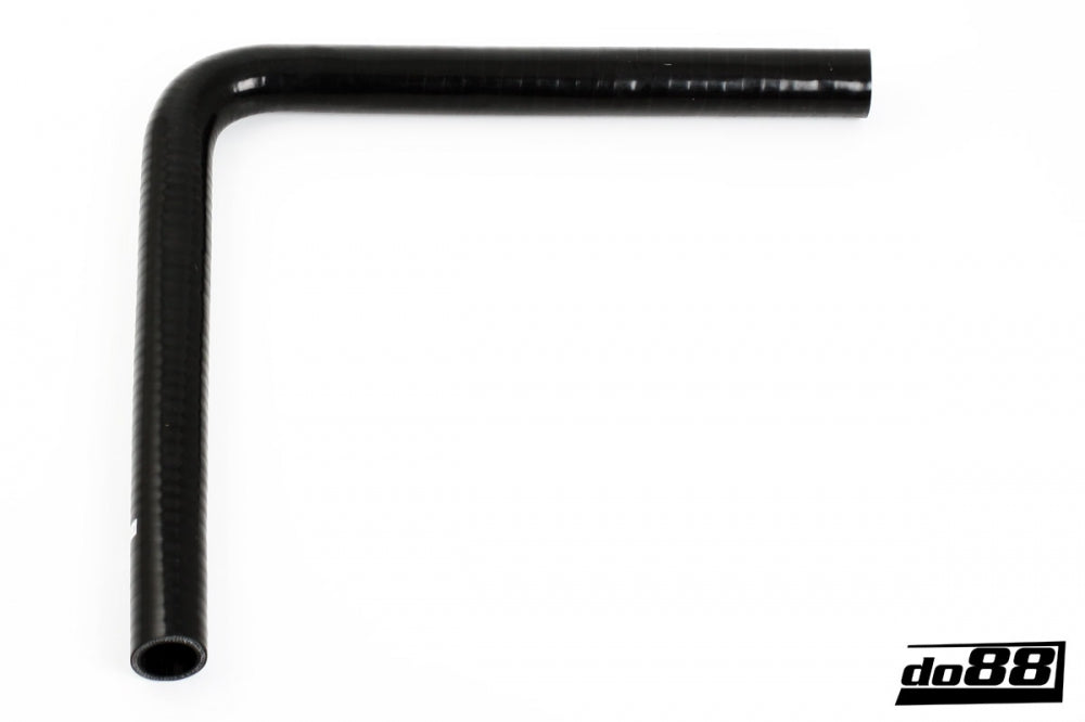 DO88 SLB90G22 Silicone Hose Black 90 degree long leg 0,875'' (22mm)