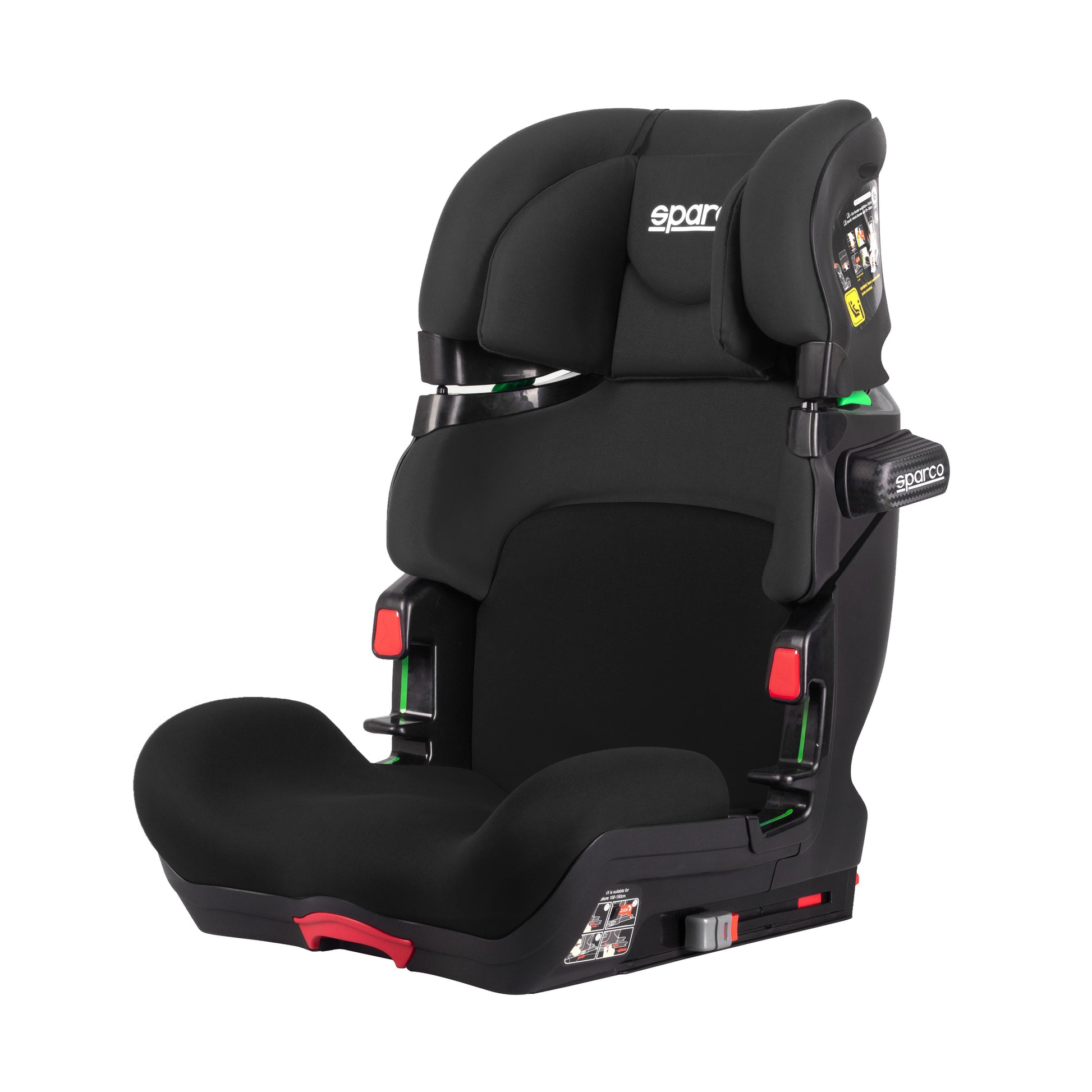 SPARCO SK800IG23GR Child Car Seat with ISOFIX - Black/Grey - ML Performance UK