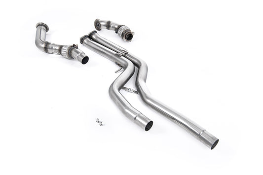 Milltek SSXBM1128 BMW Large Bore Downpipes With OPF/GPF Bypass And Decats