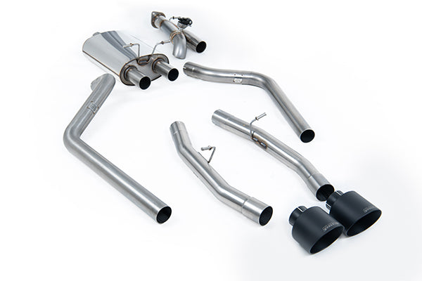 Milltek SSXDOD107 Dodge / RAM Cat-Back Valved Cut Out Version (Includes Remote Control) With 5.5' Cerakote Black Tips (Inc. 1500)