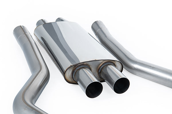 Milltek SSXFD434 Ford Dual Quad Outlet With Active Valves Resonated With Gt-100 Polished Trims  (Inc. Mustang)