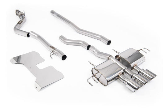 MillTek-SSXHO294-Cat-back Non Resonated (Loudest) NON-VALVED Catback with GT-115 Polished Trims | ML Performance Car Parts