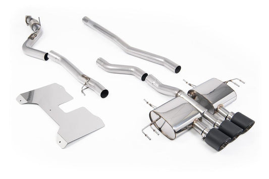 MillTek-SSXHO298-Cat-back Non Resonated (Loudest) NON-VALVED Catback with JET-115 Carbon Trims | ML Performance Car Parts