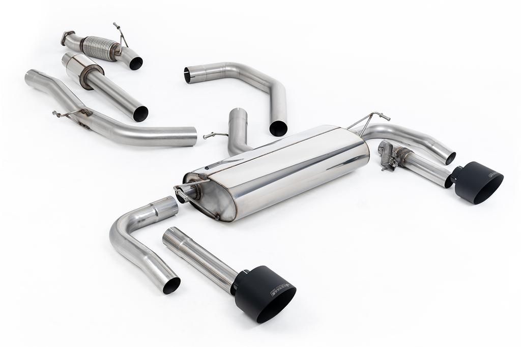 MillTek-SSXHY194-Cat-back Resonated Valved Catback with GT-139 Cerakote Black Trims | ML Performance Car Parts