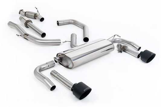 MillTek-SSXHY194-Cat-back Resonated Valved Catback with GT-139 Cerakote Black Trims | ML Performance Car Parts