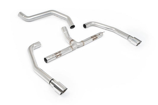 MillTek-SSXINE115-Particulate Filter-back Non Resonated (Louder) GT-90 Polished Tips | ML Performance Car Parts