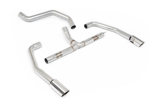 MillTek-SSXINE120-Particulate Filter-back Non Resonated (Louder) Premium GT-90 Polished Tips with Hidden Clamps | ML Performance Car Parts