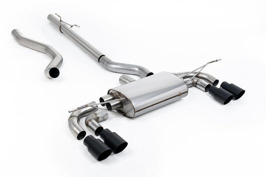 MillTek-SSXLR220-Particulate Filter-back OPF/GPF Back System Non Resonated (Louder) with GT-90 Black Trims | ML Performance Car Parts