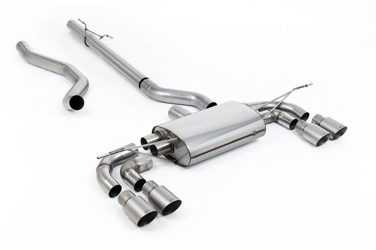 MillTek-SSXLR221-Particulate Filter-back OPF/GPF Back System Non Resonated (Louder) with GT-90 Titanium Trims | ML Performance Car Parts