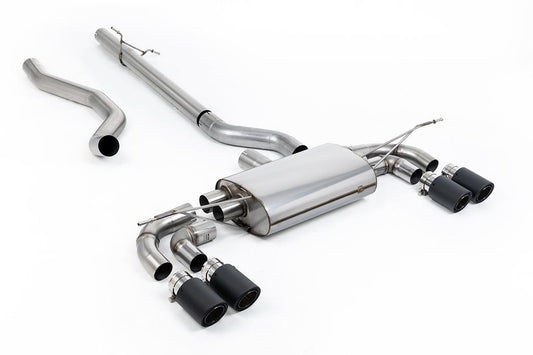 MillTek-SSXLR223-Particulate Filter-back OPF/GPF Back System Non Resonated (Louder) with JET-90 Carbon Trims | ML Performance Car Parts