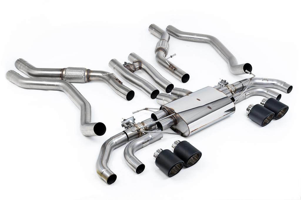 MillTek-SSXLR228-Cat-back OPF/GPF Back System with JET-115 Carbon Tips | ML Performance Car Parts