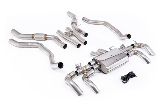 MillTek-SSXLR244-Cat-back Valved Cat / OPF Back System with Downturns to OE Rear Bumper | ML Performance Car Parts