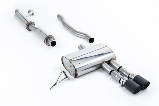 Milltek SSXM490 New Mini Cat-Back Resonated Carbon Tips