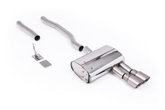 MillTek-SSXM499-Particulate Filter-back GPF Back with Brushed Titanium GT-90 Trims - EC Approved (OE Requires Cutting) - For Vehicles with 70mm OE system Only | ML Performance Car Parts