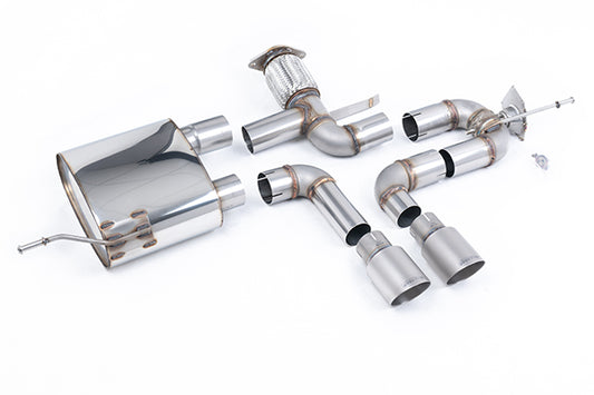 Milltek SSXRN428 Renault / Alpine Brushed Titanium GT-90 Tips - Retains Oe Valve Control (Inc. A110)