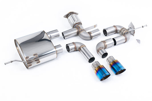 Milltek SSXRN429 Renault / Alpine Burnt/Blue Titanium GT-90 Tips - Retains Oe Valve Control (Inc. A110)