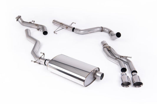 MillTek-SSXTY217-Cat-back Non-Resonated (Louder) Catback with 2 x GT-100 Polished Tips | ML Performance Car Parts