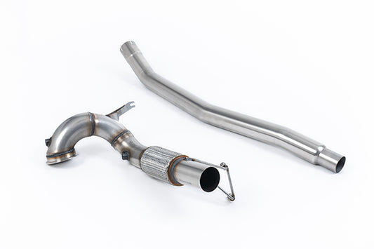 Milltek SSXVW732 Volkswagen V2 Large Bore Downpipe With 200Cpsi Hjs Cat (104mm To 80mm)  (Inc. Arteon)