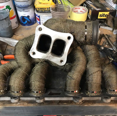 Exoracing Titanium or Carbon Exhaust Wrap