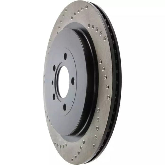 StopTech 128.61105R Ford Mustang Shelby GT500 5.8 Supercharged 350x19 Sport Cross Drilled Brake Disc - Rear Right