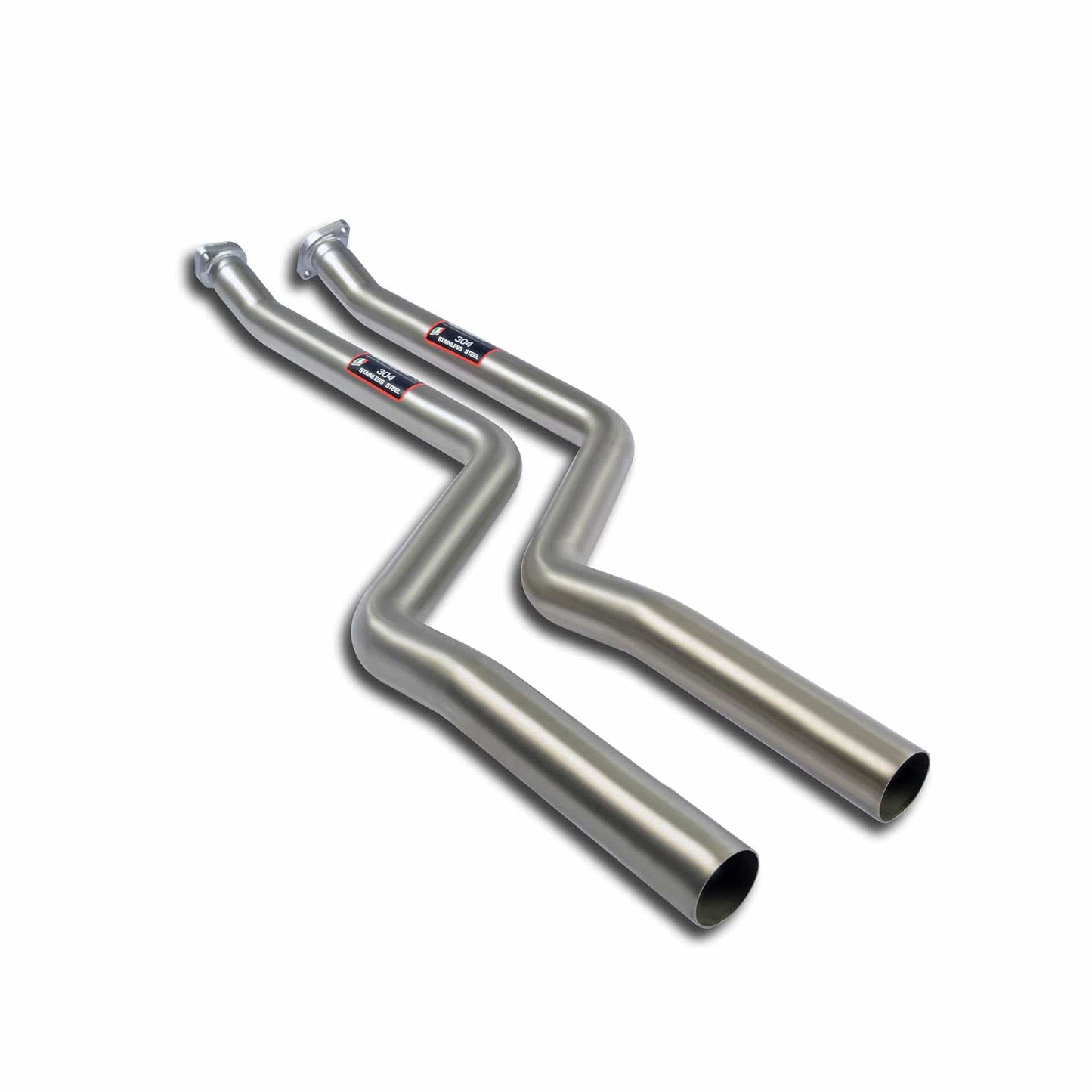 Supersprint BMW E60 E61 E63 E64 Performance Catless Front Section Exhaust Pipes - Left & Right (525i, 530i & 630i)