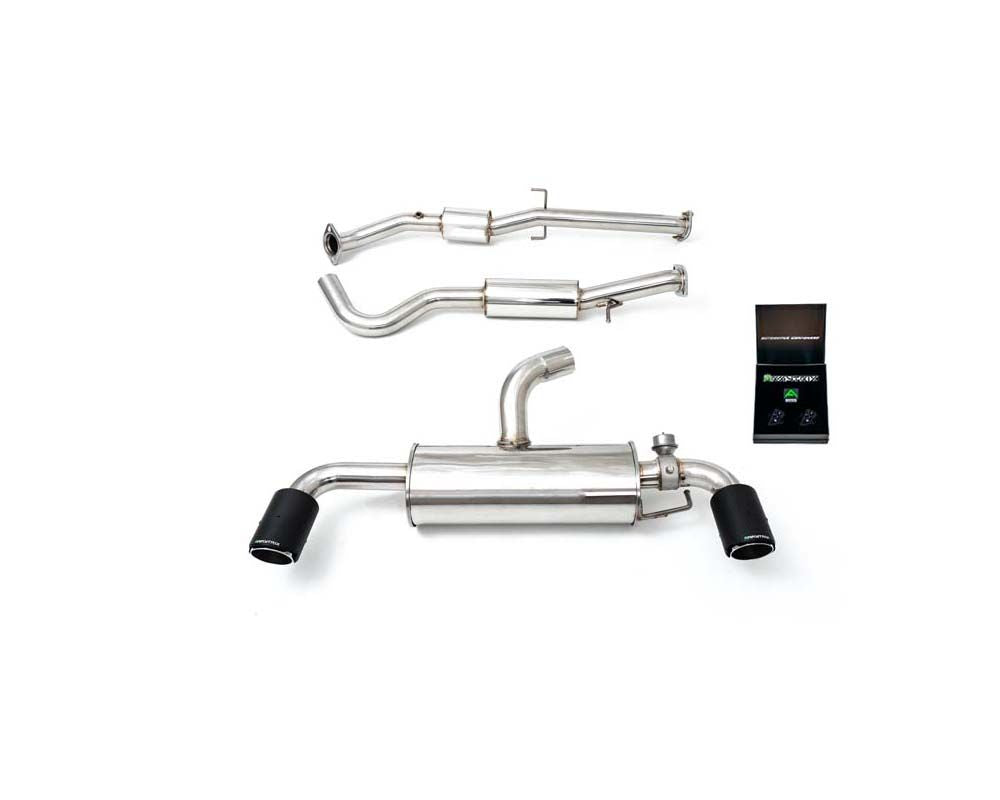 Valvetronic Exhaust System Toyota Yaris GR 2020+ with Carbon Tips | ML Performance Car Parts