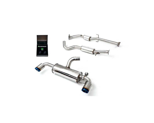 Valvetronic Exhaust System Toyota Yaris GR 2020+ with Blue Coated Tips | ML Performance Car Parts
