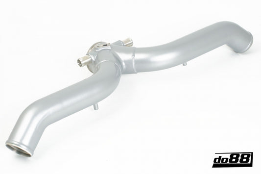 DO88 TR-130SI-do88 Porsche 997.2 Turbo 2010- Y-Pipe, Silver for IC