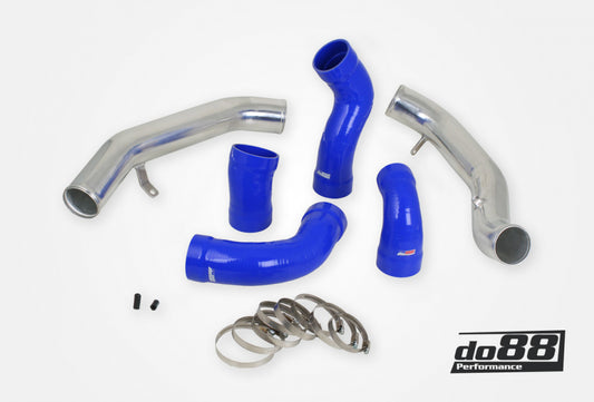 DO88 TR-160-B Volvo S60 V60 XC60 V70 XC70 S80 3.0L T6 Pressure pipes with Blue hoses