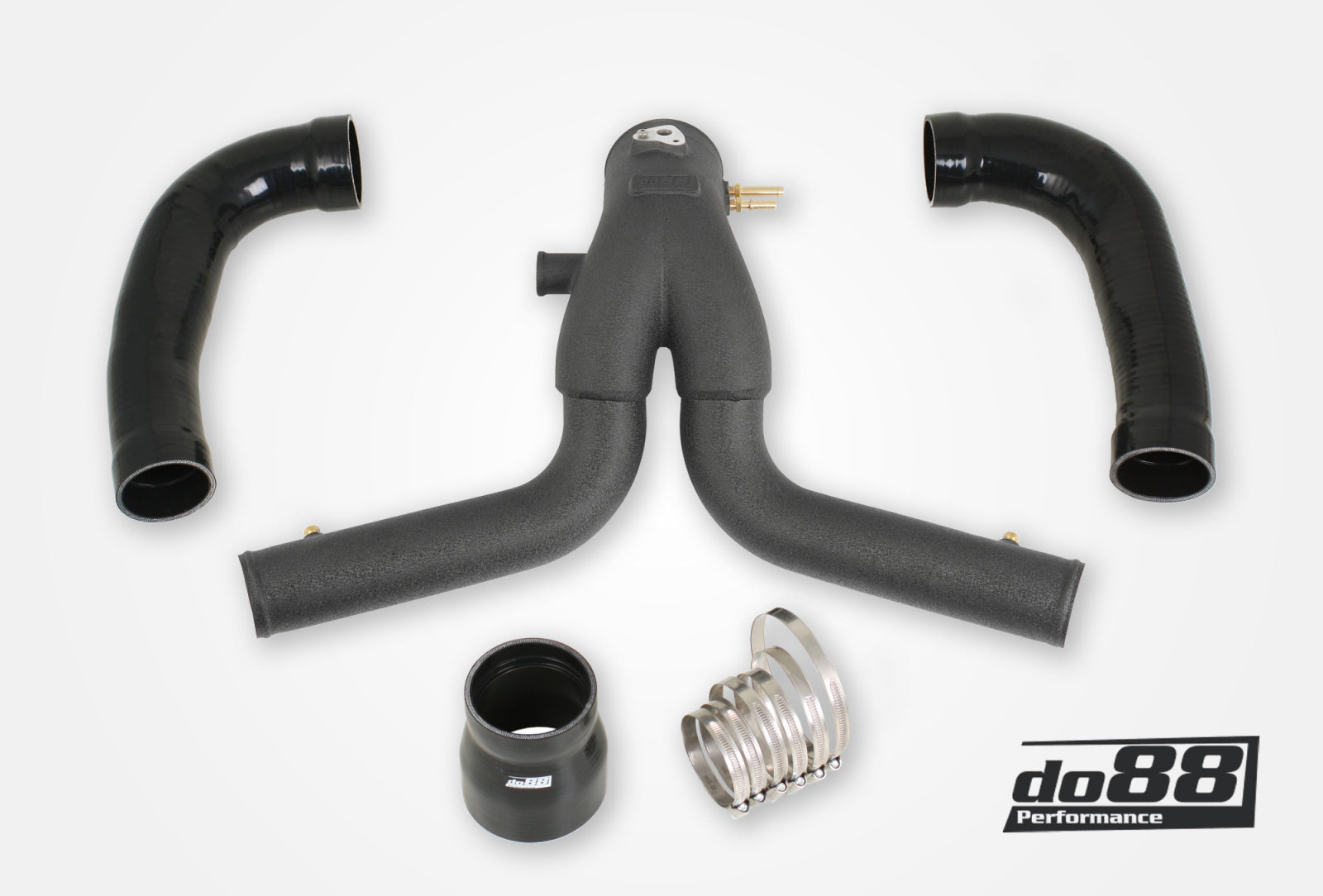 DO88 TR-200SV-do88-1 Porsche 911 Turbo (991.1) 2013-15 Y-Pipe, Black for IC