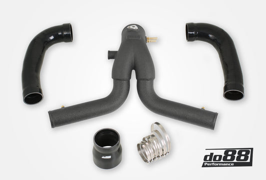 DO88 TR-200SV-do88-1 Porsche 911 Turbo (991.1) 2013-15 Y-Pipe, Black for IC