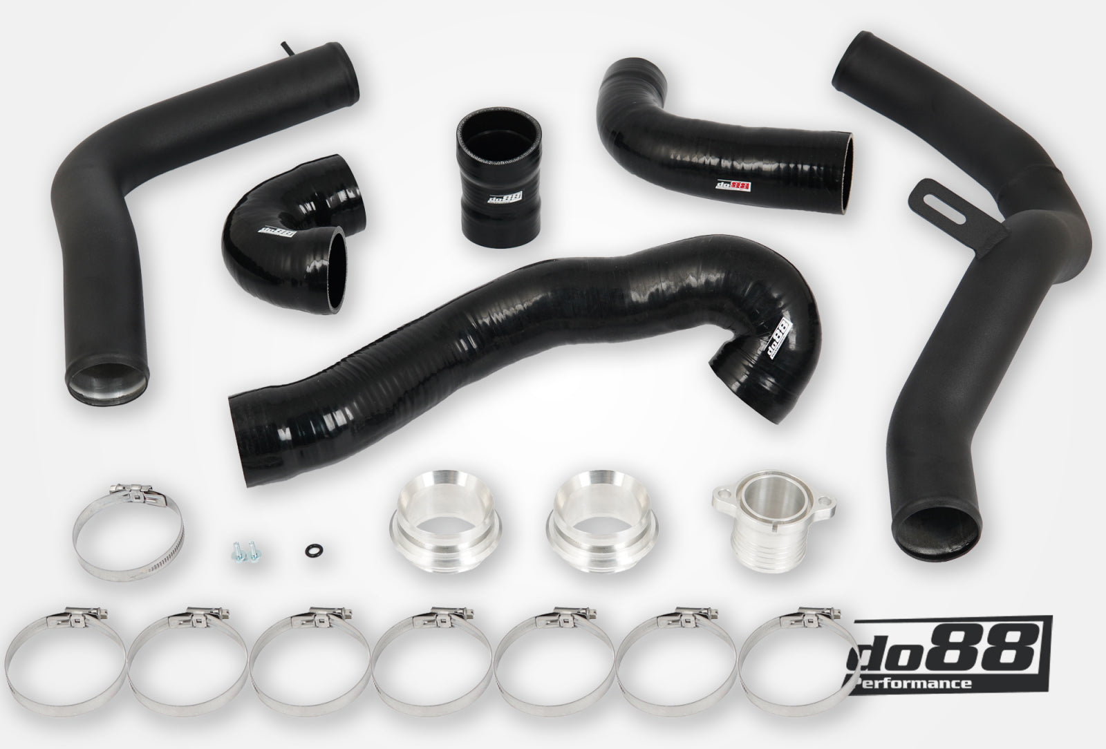DO88 TR-320-S SAAB 9-5 2.0t 2010-2011 Pressure pipes with Black hoses