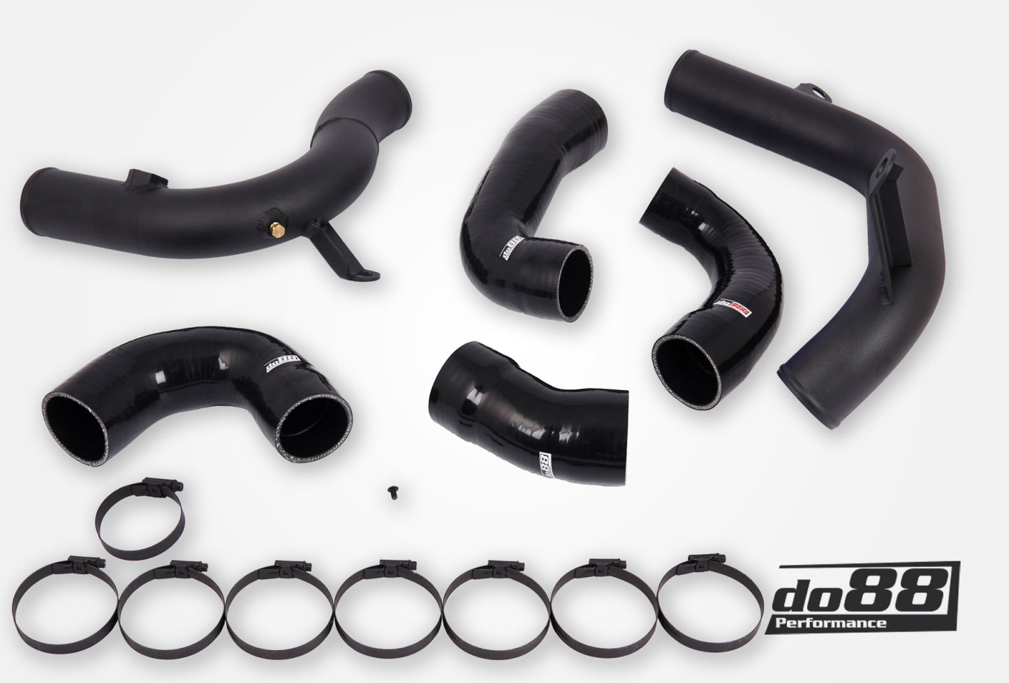 DO88 TR-340-OE-2-S VAG 2.0 TSI EA888 Gen4 (245hp) OEM IC Pressure pipes, Black hoses