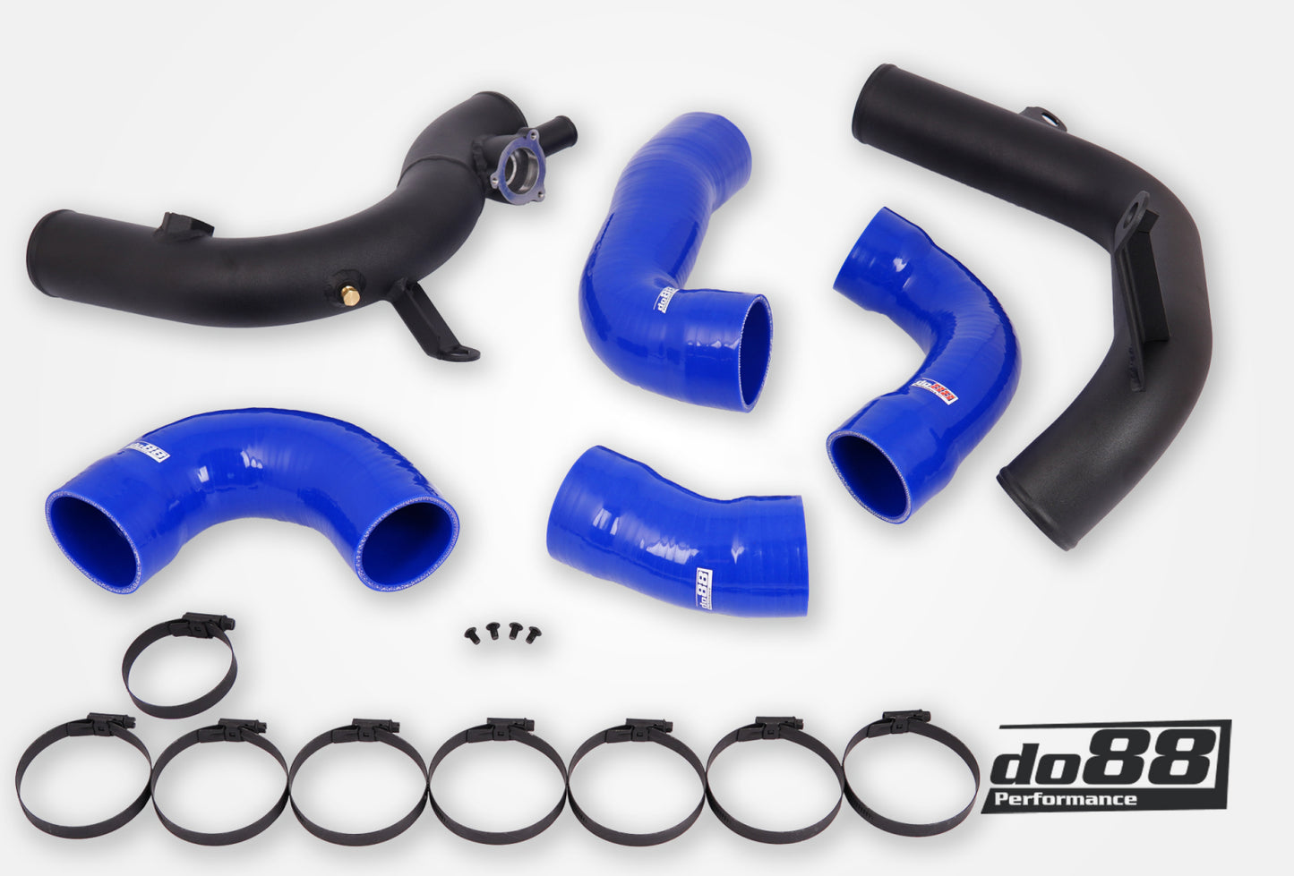 DO88 TR-340-do88-1-B VAG 2.0 TSI EA888 Gen4 (300hp+) IC Pressure pipes, Blue hoses