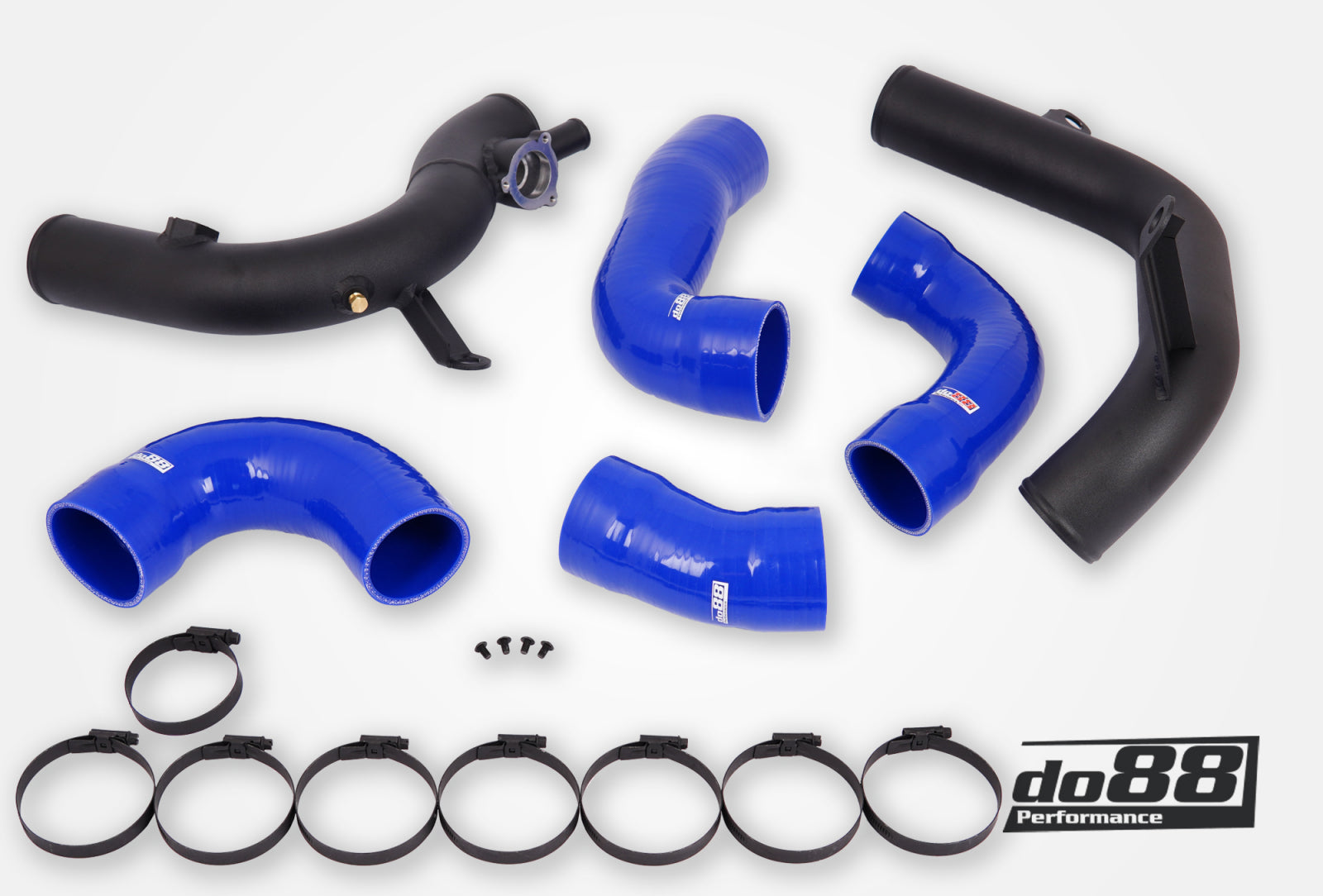 DO88 TR-340-do88-1-B VAG 2.0 TSI EA888 Gen4 (300hp+) IC Pressure pipes, Blue hoses