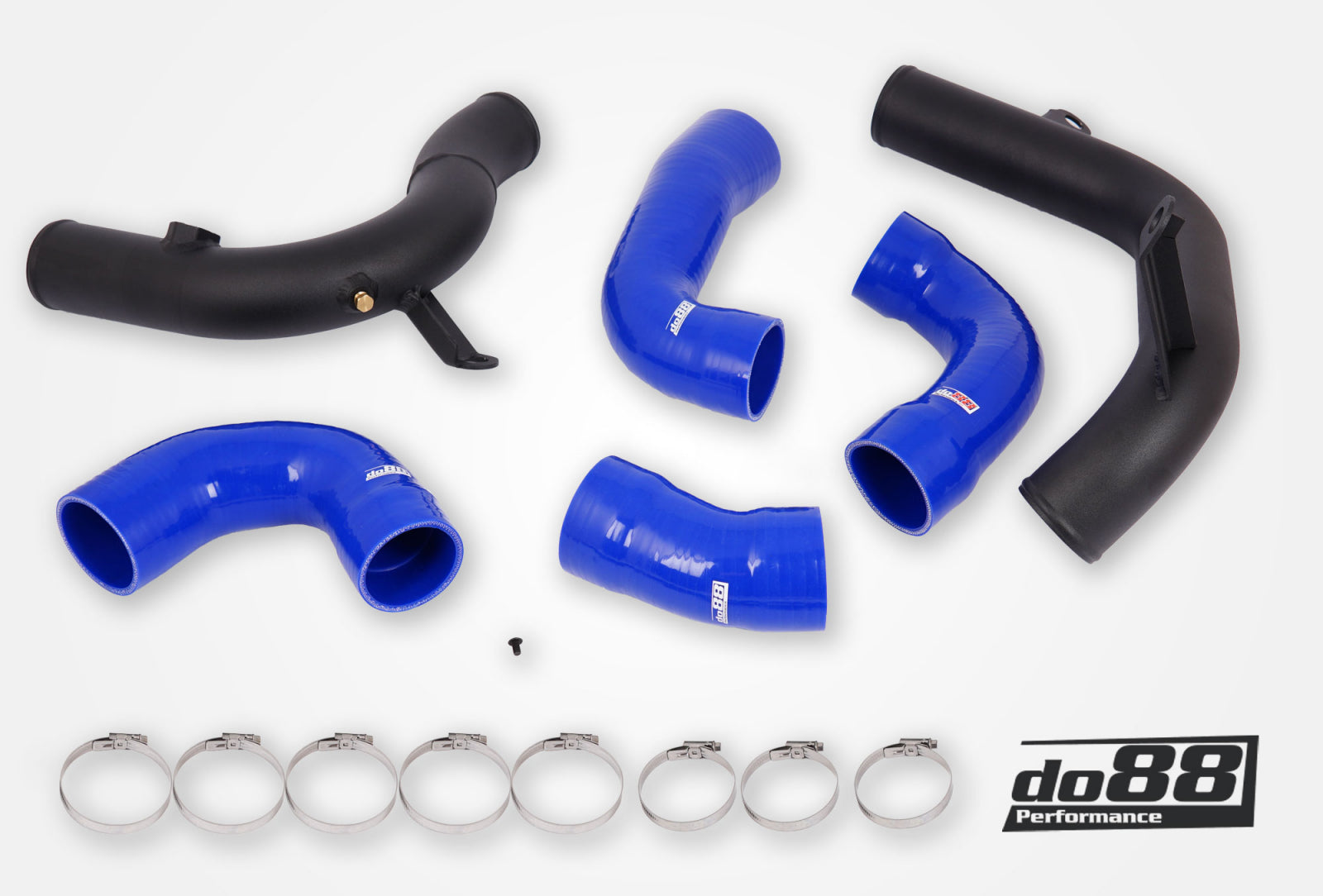 DO88 TR-340-do88-3-B AUDI SEAT SKODA VW 1.8 / 2.0 TSI (MQB) IC Pressure pipes, Blue hoses