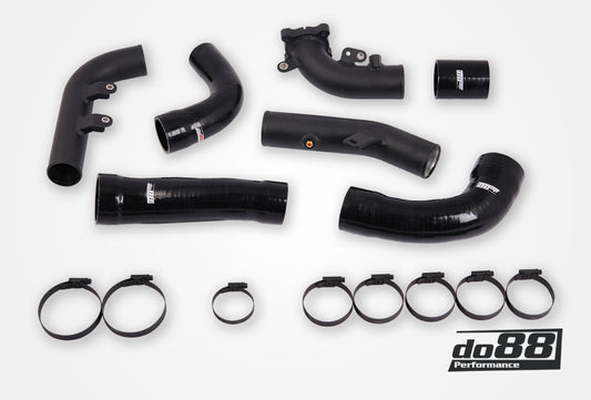 DO88 TR-350-S-do88 Toyota Yaris GR Pressure pipes for IC, Black hoses