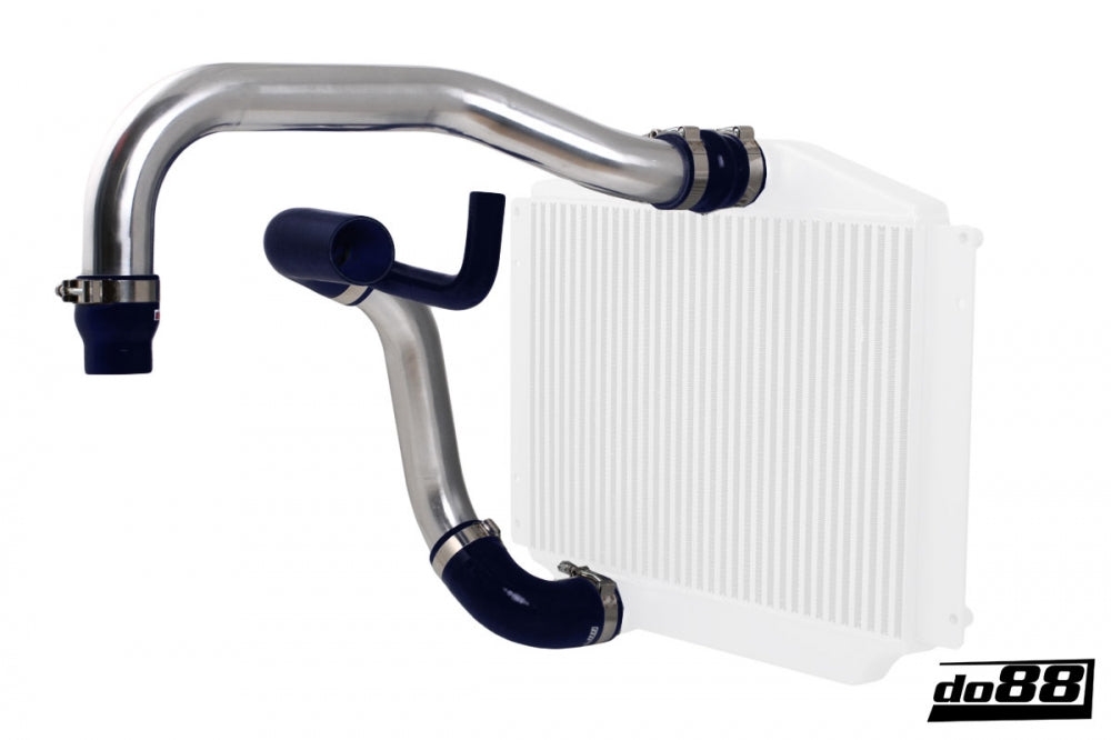 DO88 TR-850-S-76 Volvo 850/SVC70 Turbo Pressure pipes, black hoses, 76mm throttle body