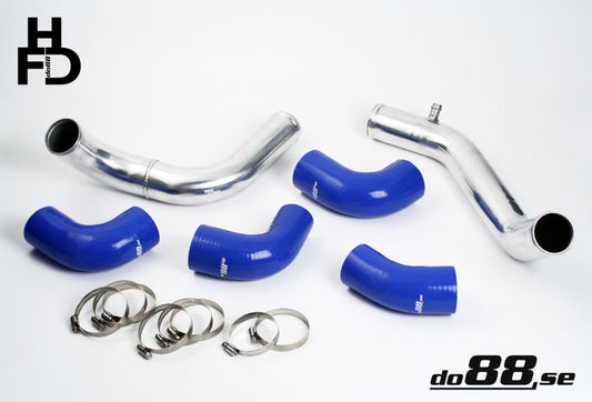 DO88 TR-940-B-63 Volvo 7/940 Turbo Center Connection pipe kit ,blue hoses ,standard throttle body