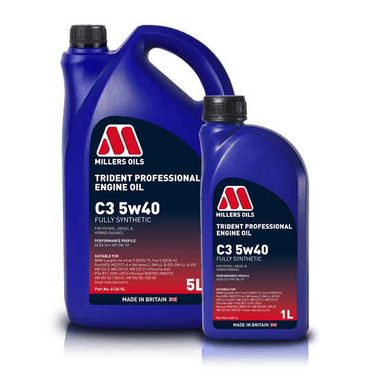 Millers Oils 6124GO Trident Professional C3 5w40 Fully Synthetic Engine Oil 5L