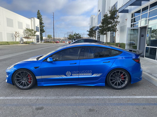 UNPLUGGED PERFORMANCE UP-M3-347-3.1 FRONT DOOR WINDOW PAIR, LEXAN (4.0LBS EACH, 11LBS COMBINED SAVINGS) FOR TESLA MODEL 3