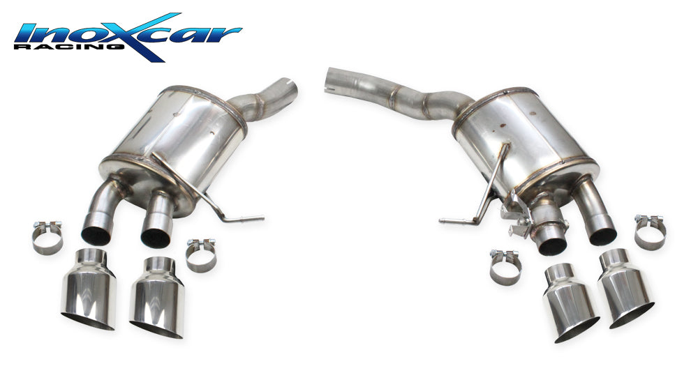 InoXcar VALV.MACAN.10.114R Porsche Macan S Serie Rear Silencer With End Pipe 2 X Diam. 114 Racing R+L + Valve Assembly With Original Electric Engine 1 | ML Performance UK Car Parts