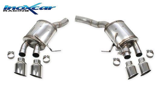 InoXcar VALV.MACAN.10.114R Porsche Macan S Serie Rear Silencer With End Pipe 2 X Diam. 114 Racing R+L + Valve Assembly With Original Electric Engine 1 | ML Performance UK Car Parts