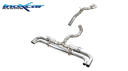 InoXcar VALV.RSQ3.SB.02 Audi RSQ3 (Type F3) Direct Central Pipe + Rear Silencer R+L (More Free, More Noisy) + Valves Assembly With Original Electric Engines 1 | ML Performance UK Car Parts