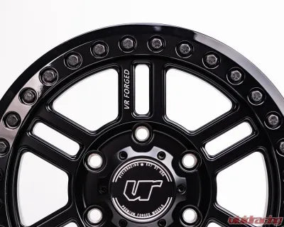 Vivid Racing VRF-D16B-MAVR-MBLK VR Forged D16 Beadlock Wheel Set of 4 Can-Am Maverick R 15x6.0 6x139.7 Matte Black