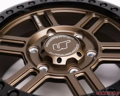 Vivid Racing VRF-D16B-MAVR-SBZ VR Forged D16 Beadlock Wheel Set of 4 Can-Am Maverick R 15x6.0 6x139.7 Satin Bronze